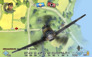 Battlefield Heroes - Seaside Skirmish plane gameplay