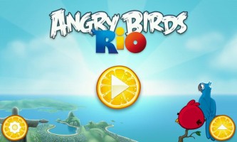 Angry Birds Rio - Title Screen