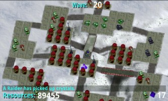 Tower Raiders 2 - Reactor-mania strategy at Raidpocalypse difficulty. Total 90 000 resources by the last wave. :)