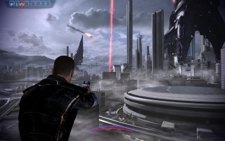 Mass Effect 3 - First moments of Reaper invasion on Earth.