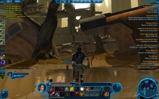 Star Wars: The Old Republic - Level 20 Gunslinger gameplay on Taris. The Tularan Marsh