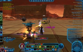 Star Wars: The Old Republic - Level 37 Gunslinger gameplay on planet Quesh, Broga&#39;s Palace