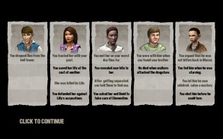 The Walking Dead - Final game statistics part 2