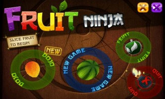 Fruit Ninja - Main Menu