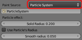  Particle painting settings